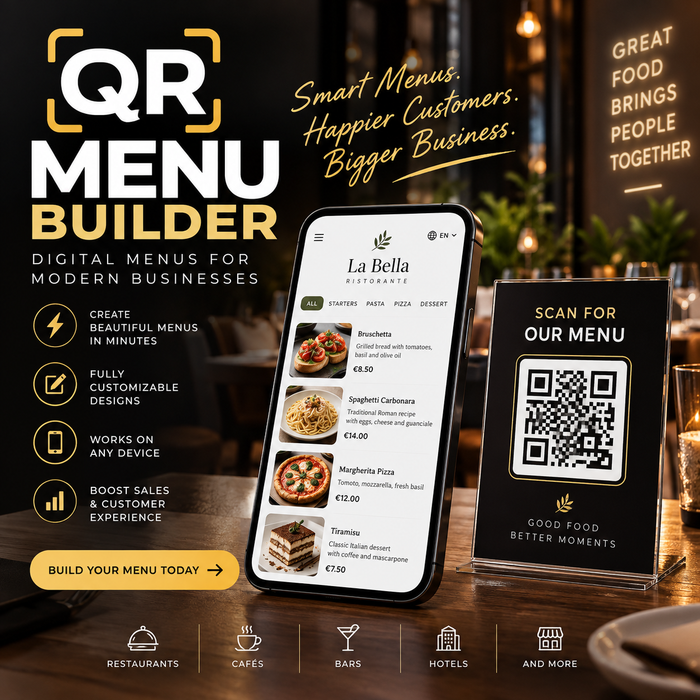 QR Menu Builder — Your Digital Menu On Every Guest's Phone