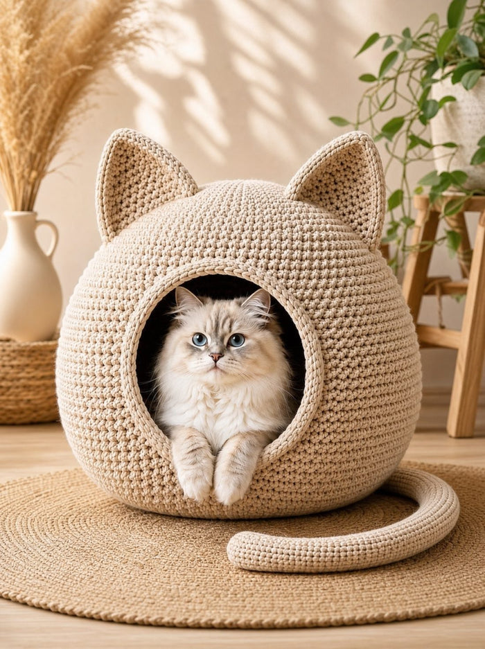 The Cat Cave — Crochet Pattern PDF
