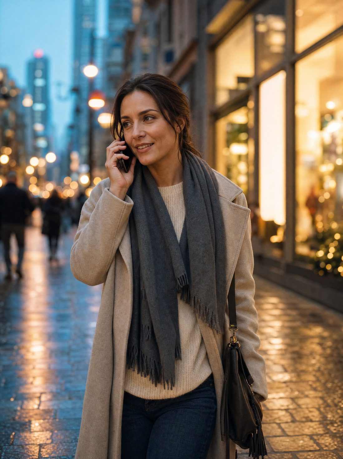 A customer calling from the street