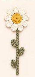 Daisy flower bookmark