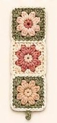 Granny square bookmark
