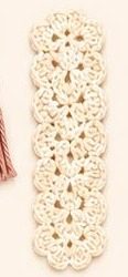 Shell stitch lace bookmark