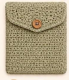 Button closure book sleeve