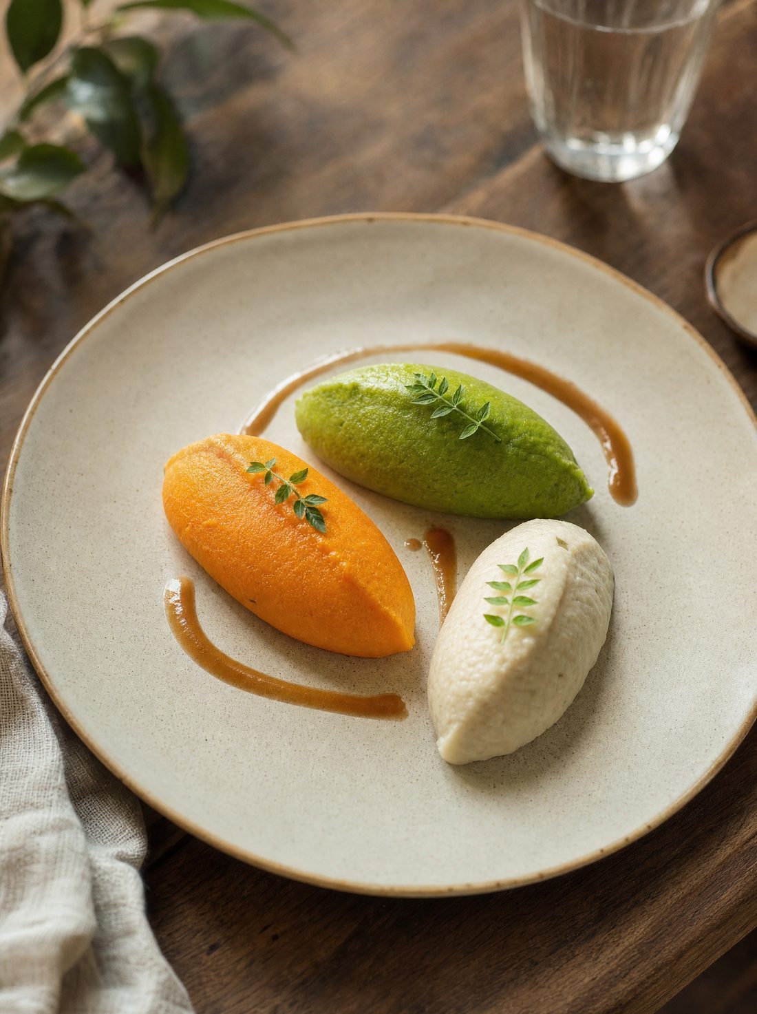 A beautifully plated soft-texture meal