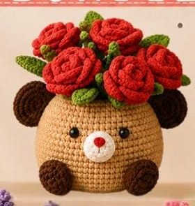 Bear planter pot