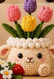 Sheep planter pot