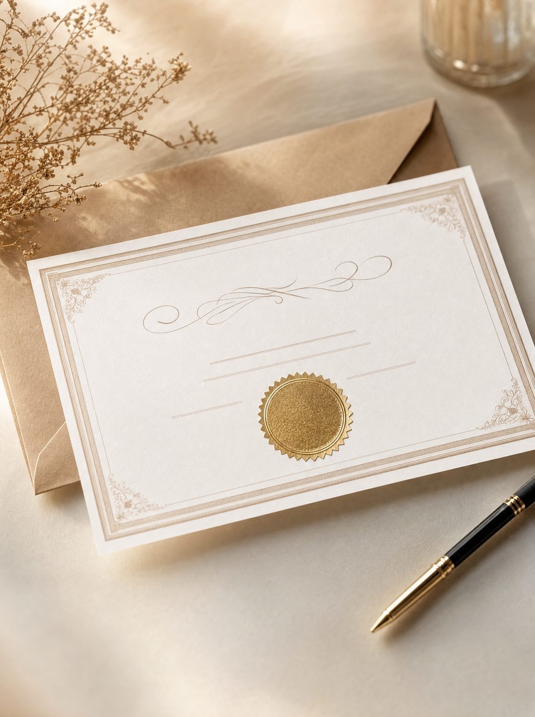 The certificate of completion