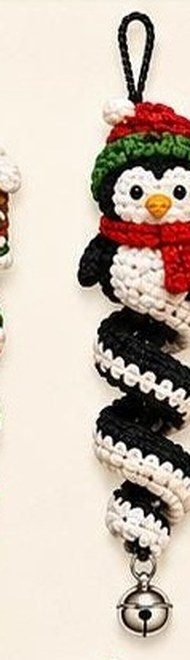 Penguin spiral ornament