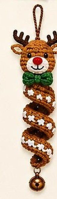 Reindeer spiral ornament