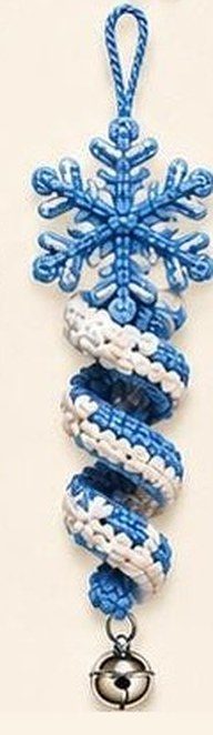 Snowflake spiral ornament